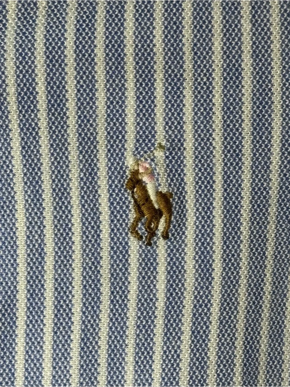 Ralph Lauren Blue White Stripe Dress 24M